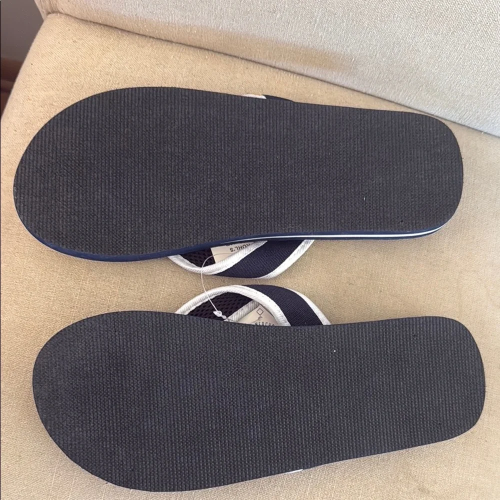 Milwaukee Brewers Baseball MLB Men’s Camo Flip Flops Sandals Navy Blue Size 12